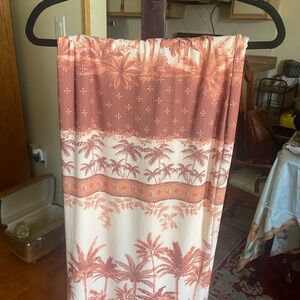 Tropical Print Maxi Skirt